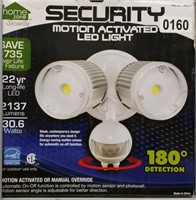 Security motion activated LED light