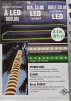 18' dual color LED rope light