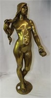 A. Very Bronze Sculpture Of Nude Woman