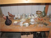 Approx. 39 pcs: cups, saucers, wine bottles,