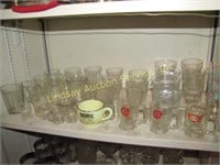 Approx. 40 pcs glassware: cups, glasses,