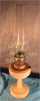 Aladdin Lincoln Drape Alacite lamp w/ chimney