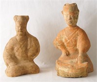 Tang Terra Cotta Burial figures Set of Two