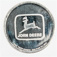 Coin 1 Ounce .999 Fine John Deere Silver Round