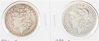 Coin 2 Morgan Silver Dollars 1884 P & 1889 O
