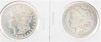 Coin 1880 O & 1882 O Morgan Silver Dollars