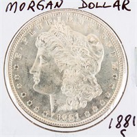 Coin 1881-S Morgan Silver Dollar BU Proof Like