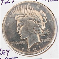 Coin 1921 Peace Silver Dollar Key Date