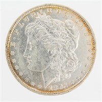 Coin 1882 O Over S Morgan Silver Dollar EF