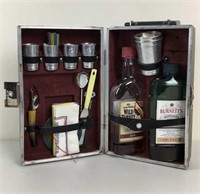 Vintage travel bar complete with