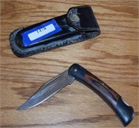 Maxam Classic Pocket Knife w/ Leather Sheath