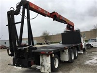 1997 Ford 8000 PW300 BOOM CRANE dual tandem delive
