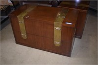 Vtg Soidi Wood Two-Drawer Low Chest of Drawers