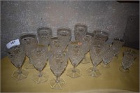 11 Fostoria American Pattern Wine Glasses, and