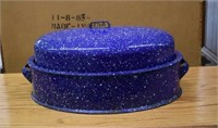 Blue Graniteware Roasting Pan