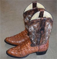 Leather Cowboy Boots - "Semental" Exotic Leather