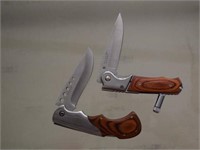 Two Cobalt 440 Stainless Steel Blade Pocket Knives