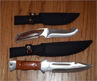 Two Cobalt 440 Stainless Steel Blade Knives with