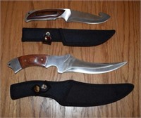 Two Cobalt 440 Stainless Steel Blade Knives with