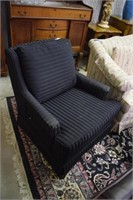 Black Upholstered Armchair