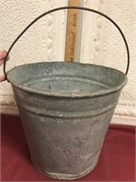 Vintage Galvanized Bucket #12