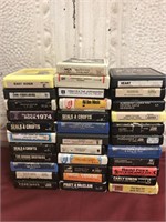 Large Lot of 8-Track Cassettes