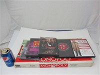Jeux monopoly et DVD