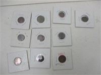 Lot de 10 pièces de monnaies
