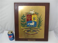 Plaque en brass Républica de Venezuela