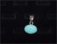 Sterling Silver and Turquoise Pendant