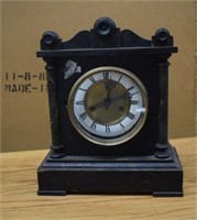 Wood Mantel Clock - Porcelain Dial is Cracked and