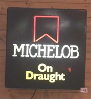 Michelob on draught lighted sign