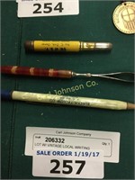 LOT W/ VINTAGE LOCAL WRITING INSTRUMENTS