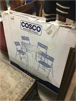 COSCO FOLDING TABLE AND CHAIRS NIB