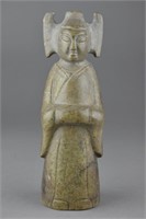 Archaistic Chinese Carved Jade Figure