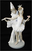 Lladro Clown And Ballerina Figure