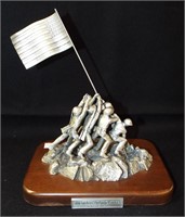 Danbury Mint Pewter Sculpture, Victory At Iwo Jima