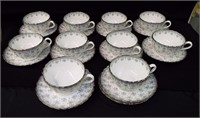 Set Of Spode England Bone China Cups & Saucers