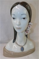 Lladro Headbust Of Lady