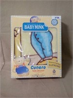 The world of baby mink crib blanket 55" X 41"