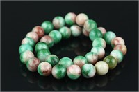 Chinese Green Hardstone Necklace