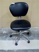 Office chair black with chrome finish