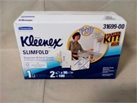 Kleenex slimfold dispenser/hand towel starter kit