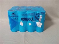 Compact 2 ply white coreless bath tissue 36 rolls