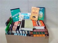 Box of books, books on cassette, story cards,