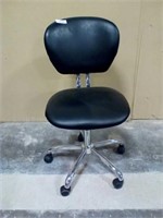 Office chair black with chrome finish