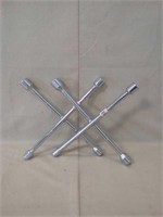 2 PC. Star lug wrench metric and standard