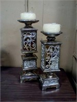 2 PC. OK lighting mirrored candle holders