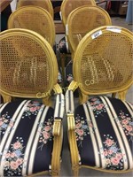 LOT OF 6 CANEBACK CHAIRS