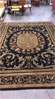 LARGE WOOL RUG GREAT CONDITION 104"x138"